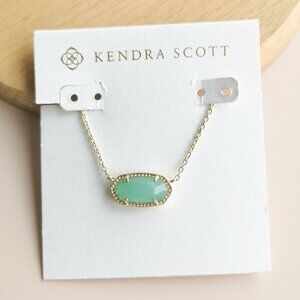 Elisa - Kendra Scott Gold Chalcedony Glass Pendant Necklace